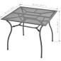 vidaXL Juego de comedor de jardín 3 piezas acero antracita vidaXL Juego de comedor de jardín 3 piezas acero antracita