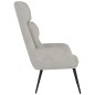 vidaXL Sillón de relax de piel de ante sintética gris claro vidaXL Sillón de relax de piel de ante sintética gris claro