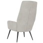 vidaXL Sillón de relax de piel de ante sintética gris claro vidaXL Sillón de relax de piel de ante sintética gris claro