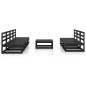 vidaXL Juego de muebles de jardín 8 piezas negro madera maciza de pino vidaXL Juego de muebles de jardín 8 piezas negro madera maciza de pino