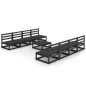vidaXL Juego de muebles de jardín 9 piezas negro madera madera pino