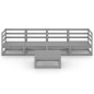 vidaXL Muebles de jardín 5 piezas gris madera maciza de pino vidaXL Muebles de jardín 5 piezas gris madera maciza de pino