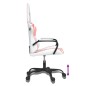 vidaXL Silla gaming de masaje cuero sintético blanco y rosa vidaXL Silla gaming de masaje cuero sintético blanco y rosa