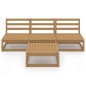 vidaXL Muebles de jardín 4 piezas marrón miel madera madera de pino vidaXL Muebles de jardín 4 piezas marrón miel madera madera de pino