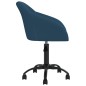 vidaXL Sillas de comedor giratorias 2 uds terciopelo azul vidaXL Sillas de comedor giratorias 2 uds terciopelo azul