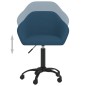 vidaXL Sillas de comedor giratorias 2 uds terciopelo azul vidaXL Sillas de comedor giratorias 2 uds terciopelo azul