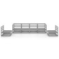 vidaXL Muebles de jardín 6 piezas gris madera de pino maciza vidaXL Muebles de jardín 6 piezas gris madera de pino maciza