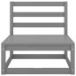 vidaXL Juego de muebles de jardín 4 piezas gris madera maciza de pino vidaXL Juego de muebles de jardín 4 piezas gris madera maciza de pino