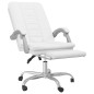 vidaXL Silla de oficina reclinable cuero sintético blanco vidaXL Silla de oficina reclinable cuero sintético blanco