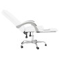 vidaXL Silla de oficina reclinable cuero sintético blanco vidaXL Silla de oficina reclinable cuero sintético blanco