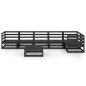 vidaXL Juego de muebles de jardín 7 piezas negro madera maciza de pino 