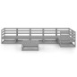 vidaXL Muebles de jardín 7 piezas gris madera de pino maciza vidaXL Muebles de jardín 7 piezas gris madera de pino maciza