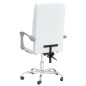 vidaXL Silla de oficina reclinable cuero sintético blanco vidaXL Silla de oficina reclinable cuero sintético blanco