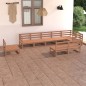 vidaXL Muebles de jardín 9 piezas marrón miel madera maciza de pino vidaXL Muebles de jardín 9 piezas marrón miel madera maciza de pino