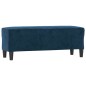 vidaXL Banco de terciopelo azul 100x35x41 cm vidaXL Banco de terciopelo azul 100x35x41 cm
