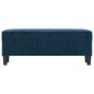 vidaXL Banco de terciopelo azul 100x35x41 cm vidaXL Banco de terciopelo azul 100x35x41 cm