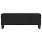 vidaXL Banco de terciopelo negro 100x35x41 cm