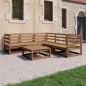 vidaXL Muebles de jardín 6 piezas marrón miel madera maciza de pino vidaXL Muebles de jardín 6 piezas marrón miel madera maciza de pino