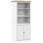 vidaXL Librería BODO madera maciza de pino blanco y marrón 80x40x172cm vidaXL Librería BODO madera maciza de pino blanco y marrón 80x40x172cm