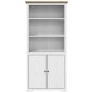 vidaXL Librería BODO madera maciza de pino blanco y marrón 80x40x172cm vidaXL Librería BODO madera maciza de pino blanco y marrón 80x40x172cm