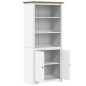 vidaXL Librería BODO madera maciza de pino blanco y marrón 80x40x172cm vidaXL Librería BODO madera maciza de pino blanco y marrón 80x40x172cm