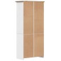 vidaXL Librería BODO madera maciza de pino blanco y marrón 80x40x172cm vidaXL Librería BODO madera maciza de pino blanco y marrón 80x40x172cm