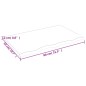 vidaXL Tablero de mesa madera maciza de roble sin tratar 80x50x2 cm vidaXL Tablero de mesa madera maciza de roble sin tratar 80x50x2 cm