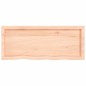vidaXL Tablero de mesa madera maciza roble sin tratar 100x40x(2-4) cm