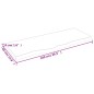 vidaXL Tablero de mesa madera maciza roble sin tratar 100x40x(2-4) cm
