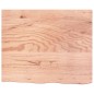 vidaXL Tablero mesa madera roble tratada marrón claro 60x50x(2-6) cm vidaXL Tablero mesa madera roble tratada marrón claro 60x50x(2-6) cm