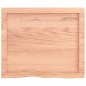 vidaXL Tablero mesa madera roble tratada marrón claro 60x50x(2-6) cm vidaXL Tablero mesa madera roble tratada marrón claro 60x50x(2-6) cm