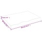 vidaXL Tablero mesa madera roble tratada marrón claro 80x60x(2-6) cm vidaXL Tablero mesa madera roble tratada marrón claro 80x60x(2-6) cm