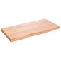 vidaXL Tablero mesa madera roble tratada marrón claro 80x40x(2-4) cm vidaXL Tablero mesa madera roble tratada marrón claro 80x40x(2-4) cm