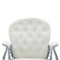 vidaXL Silla de oficina giratoria de cuero sintético blanco vidaXL Silla de oficina giratoria de cuero sintético blanco