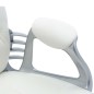 vidaXL Silla de oficina giratoria de cuero sintético blanco vidaXL Silla de oficina giratoria de cuero sintético blanco