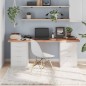 vidaXL Tablero mesa madera roble tratada marrón claro 180x40x(2-4) cm vidaXL Tablero mesa madera roble tratada marrón claro 180x40x(2-4) cm