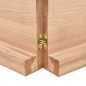 vidaXL Tablero mesa madera roble tratada marrón claro 220x60x(2-6) cm vidaXL Tablero mesa madera roble tratada marrón claro 220x60x(2-6) cm