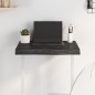 vidaXL Tablero mesa madera roble tratada gris oscuro 60x50x(2-6) cm