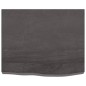vidaXL Tablero mesa madera roble tratada gris oscuro 60x50x(2-6) cm