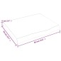 vidaXL Tablero mesa madera roble tratada gris oscuro 60x50x(2-6) cm
