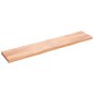 vidaXL Tablero mesa madera roble tratada marrón claro 200x40x(2-6) cm vidaXL Tablero mesa madera roble tratada marrón claro 200x40x(2-6) cm