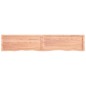 vidaXL Tablero mesa madera roble tratada marrón claro 200x40x(2-6) cm vidaXL Tablero mesa madera roble tratada marrón claro 200x40x(2-6) cm