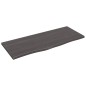vidaXL Tablero de mesa madera de roble tratada gris oscuro 100x40x2 cm