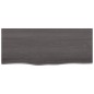 vidaXL Tablero de mesa madera de roble tratada gris oscuro 100x40x2 cm