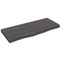 vidaXL Tablero mesa madera roble tratada gris oscuro 100x40x(2-6) cm vidaXL Tablero mesa madera roble tratada gris oscuro 100x40x(2-6) cm