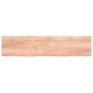 vidaXL Tablero mesa madera roble tratada marrón claro 220x50x(2-6) cm vidaXL Tablero mesa madera roble tratada marrón claro 220x50x(2-6) cm