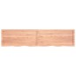 vidaXL Tablero mesa madera roble tratada marrón claro 220x50x(2-6) cm vidaXL Tablero mesa madera roble tratada marrón claro 220x50x(2-6) cm