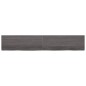 vidaXL Tablero mesa madera roble tratada gris oscuro 220x40x(2-6) cm vidaXL Tablero mesa madera roble tratada gris oscuro 220x40x(2-6) cm