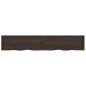 vidaXL Tablero mesa madera roble tratada gris oscuro 220x40x(2-6) cm vidaXL Tablero mesa madera roble tratada gris oscuro 220x40x(2-6) cm