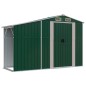 vidaXL Cobertizo de jardín acero galvanizado verde 277x93x179 cm vidaXL Cobertizo de jardín acero galvanizado verde 277x93x179 cm